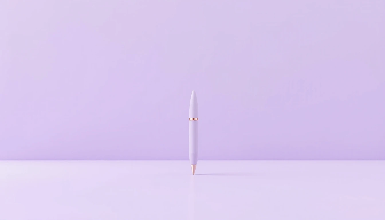 Un stylo plume posé