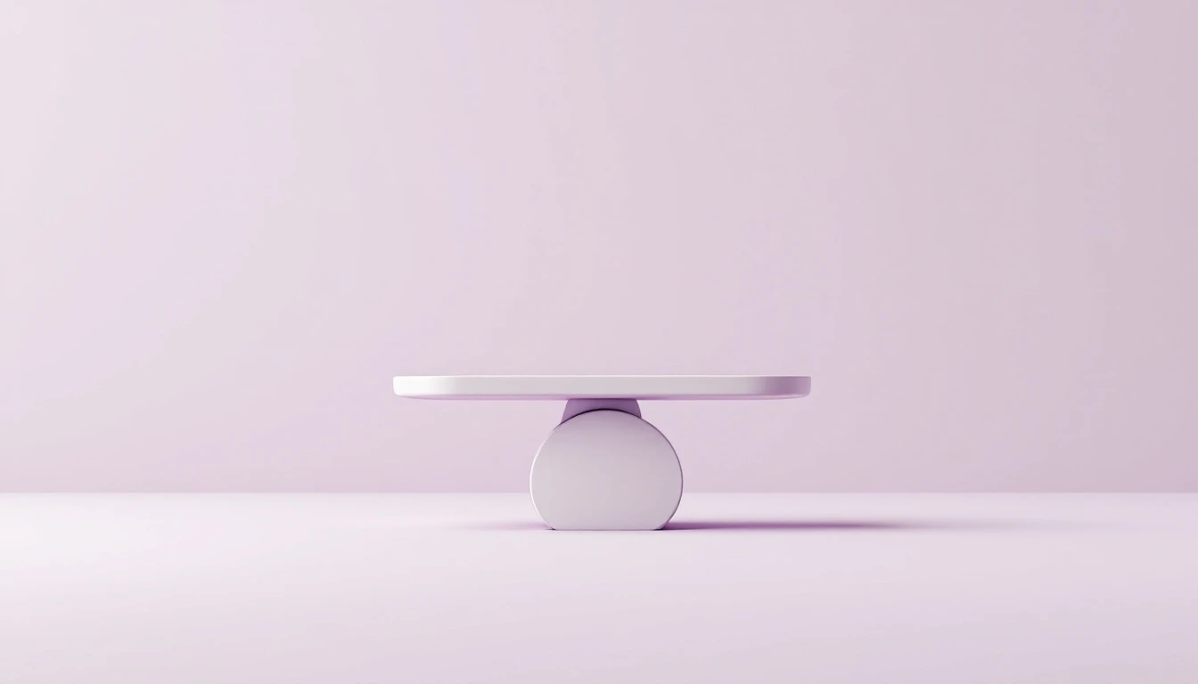 Une balance en équilibre