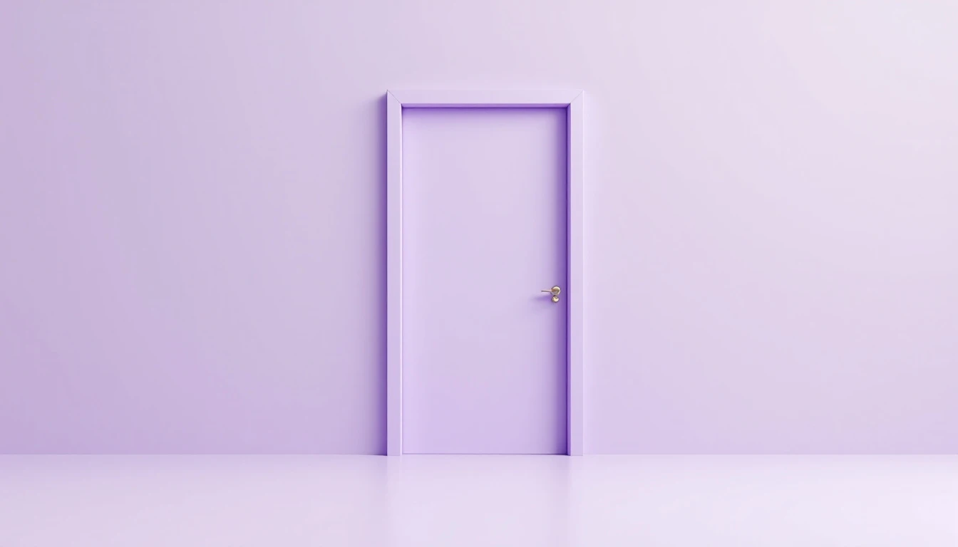 Une porte entrouverte