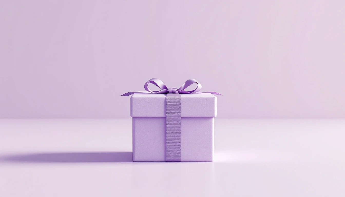 Un paquet cadeau fermé