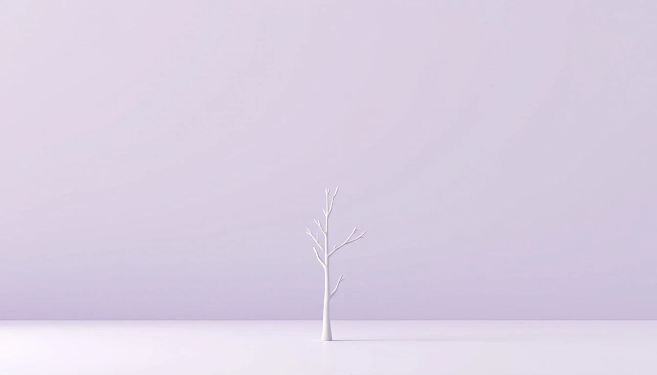 Un sapin stylisé posé debout