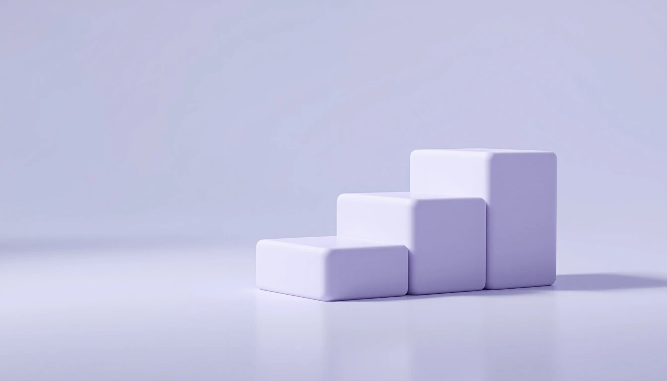 Trois blocs en escalier