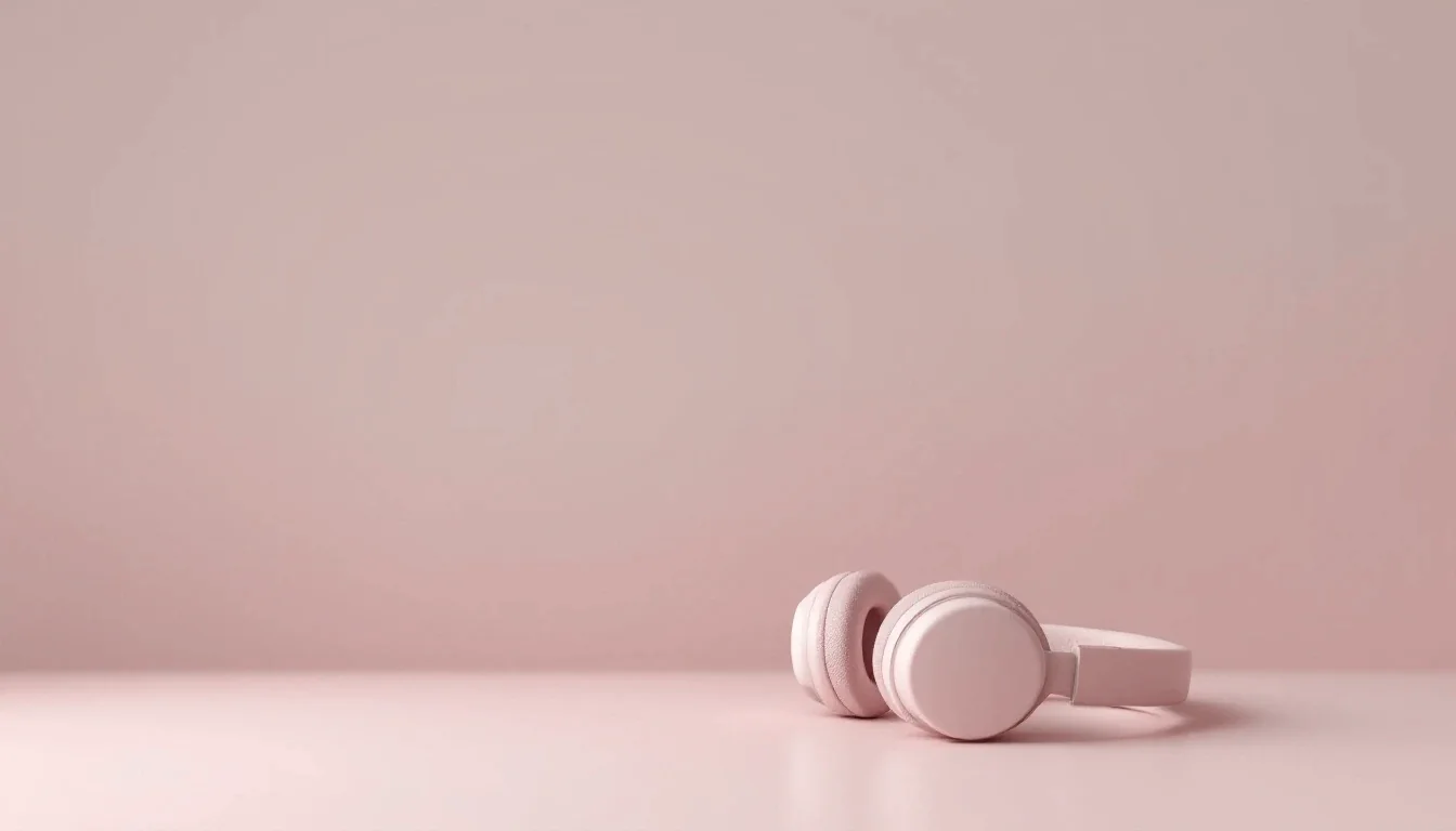 Un casque audio posé à plat