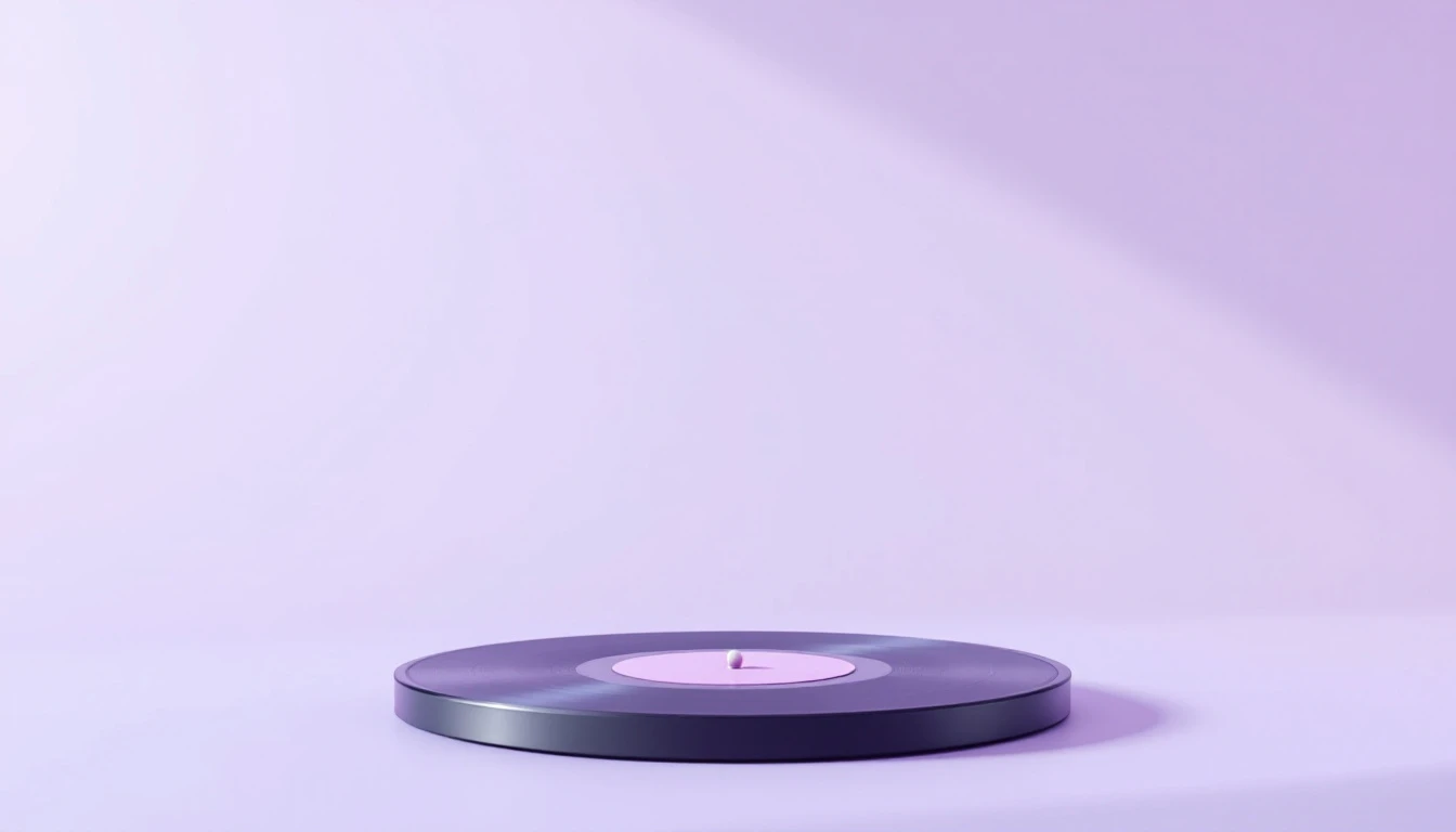 Un disque posé sur la tranche