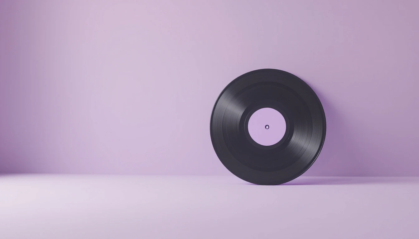 Un disque posé sur la tranche