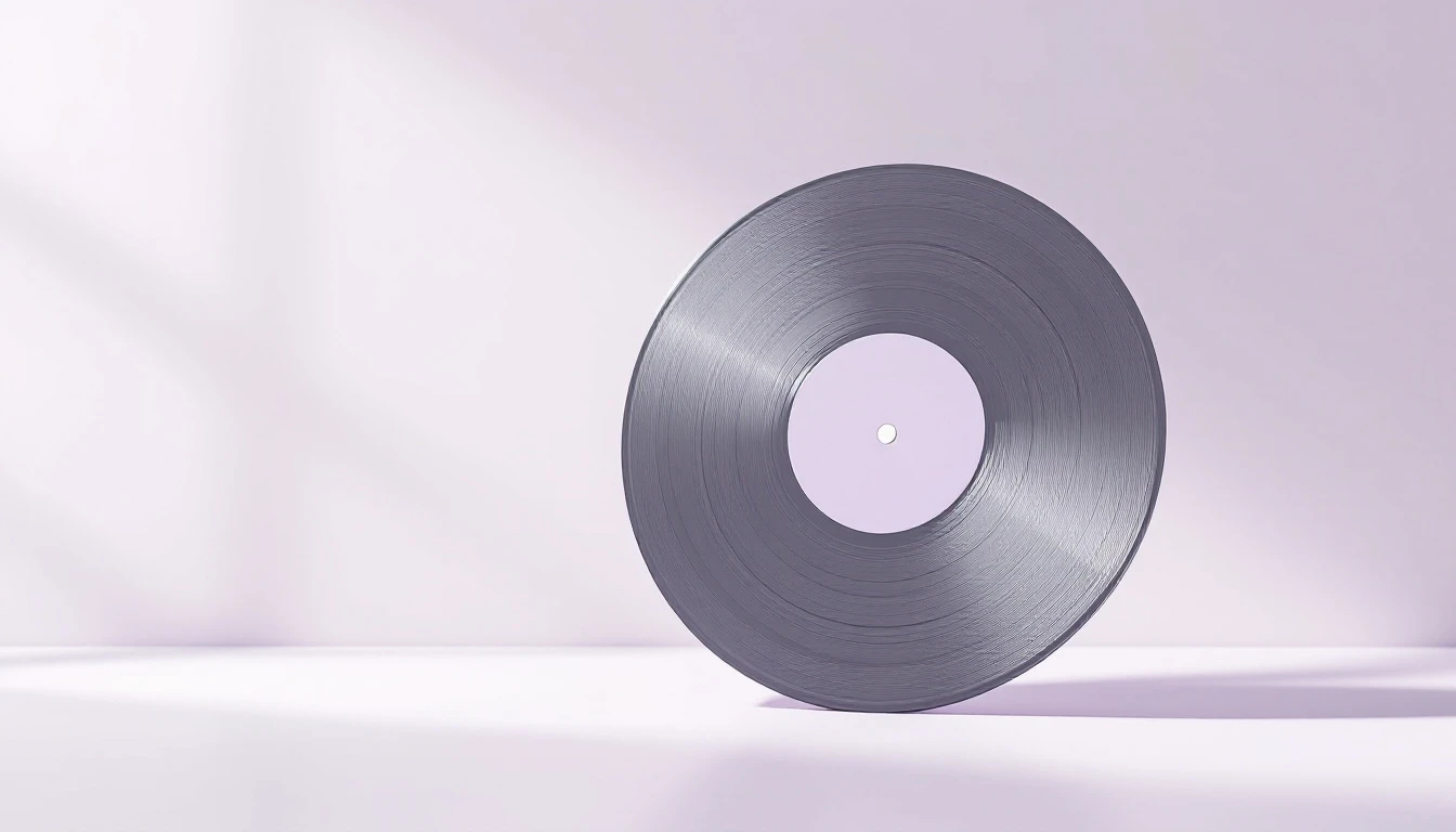 Un disque posé sur la tranche
