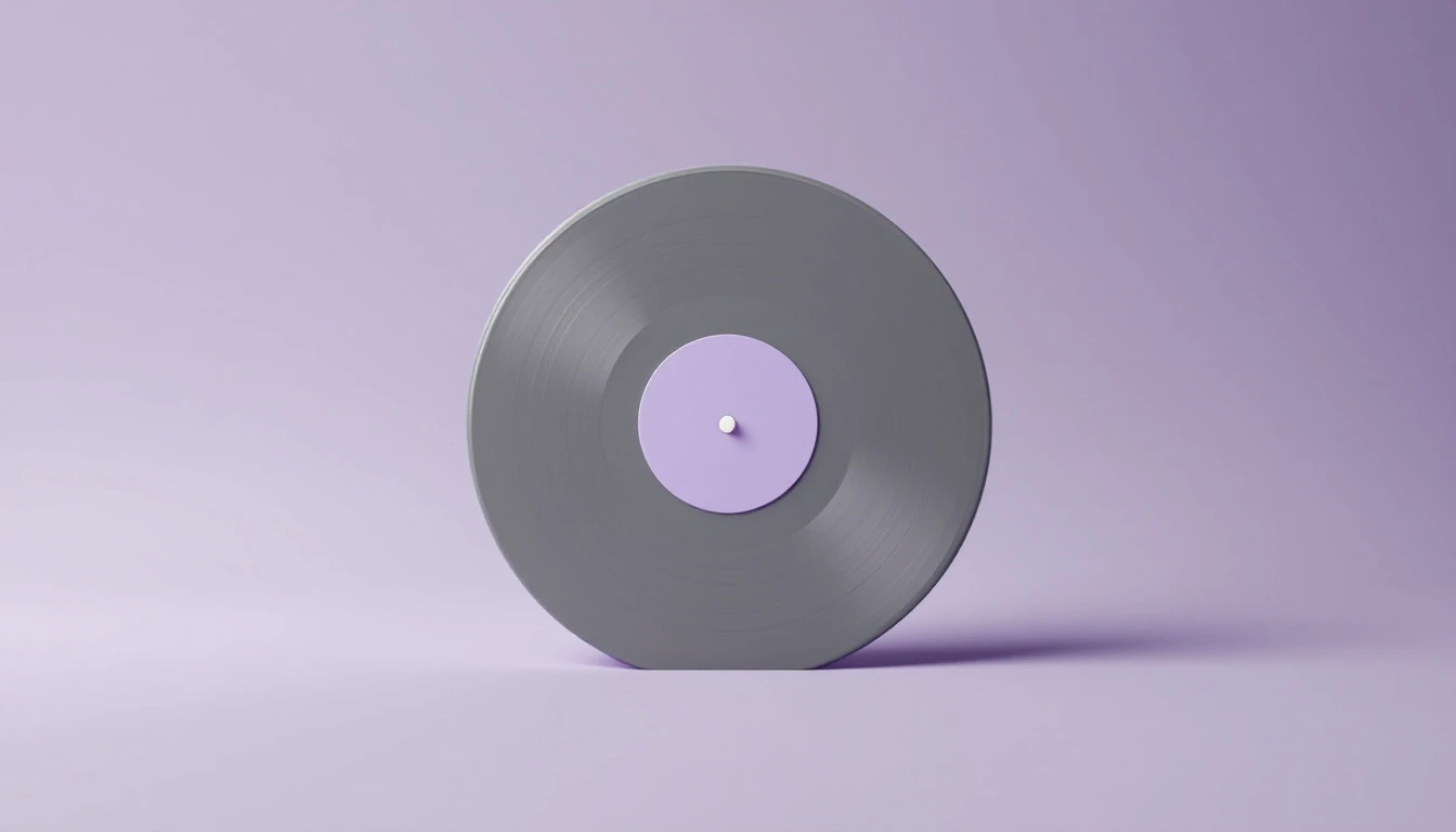 Un disque posé sur la tranche