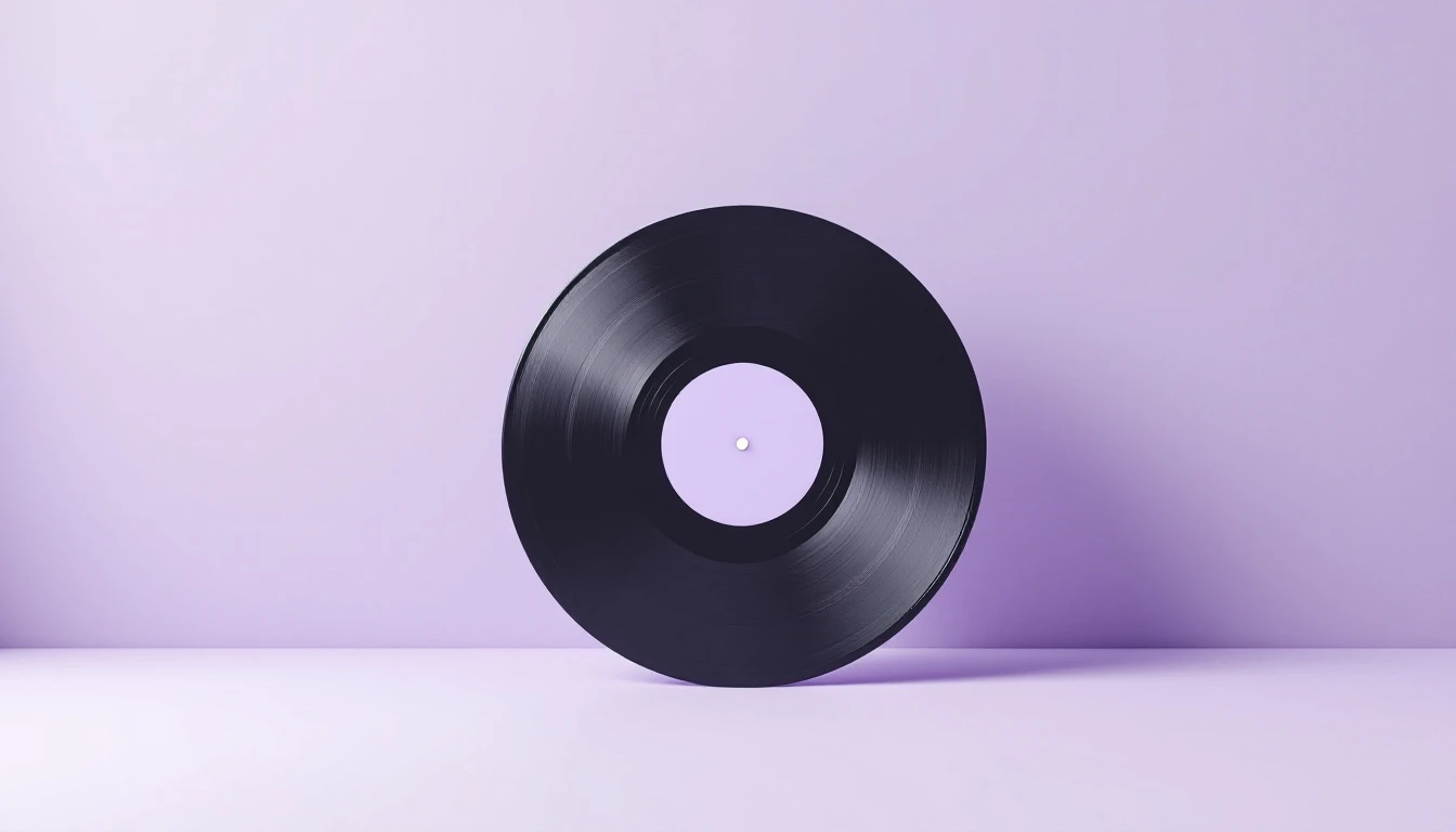 Un disque posé sur la tranche