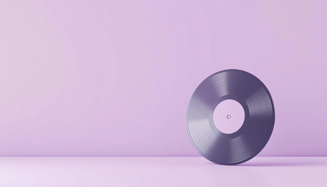 Un disque posé sur la tranche