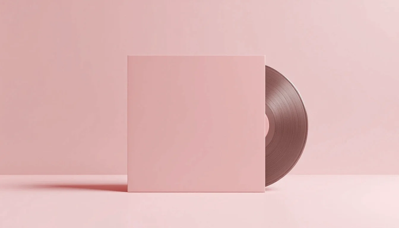 Un disque posé sur la tranche