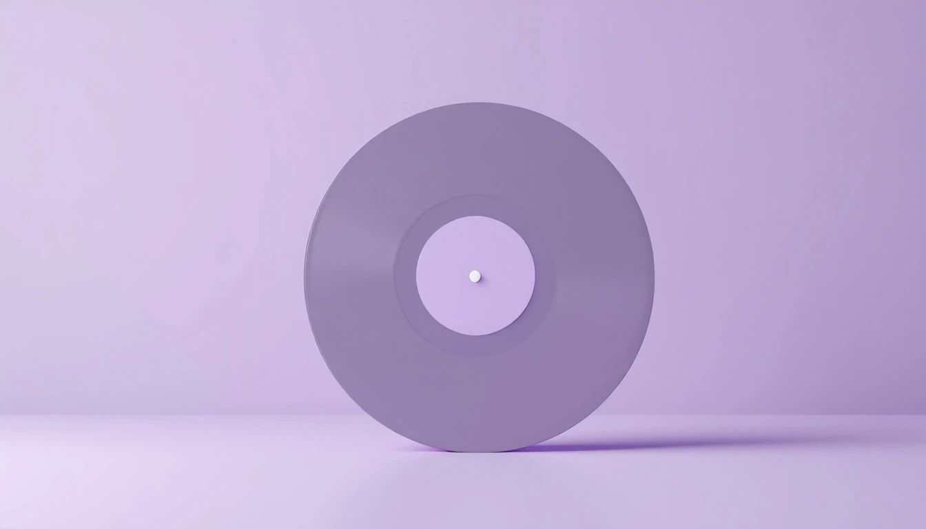 Un disque posé sur la tranche