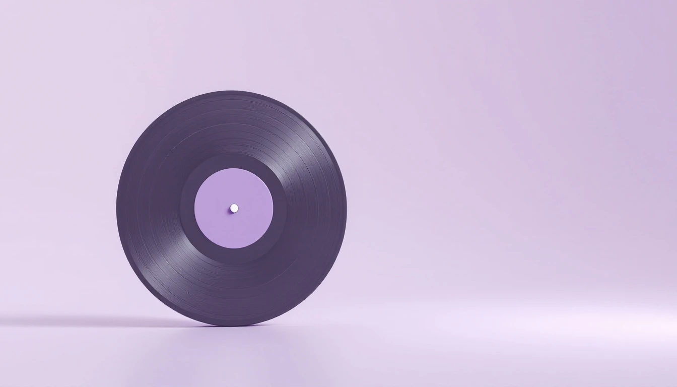 Un disque posé sur la tranche