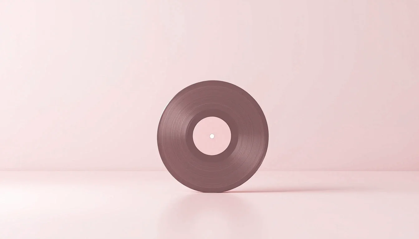 Un disque posé sur la tranche
