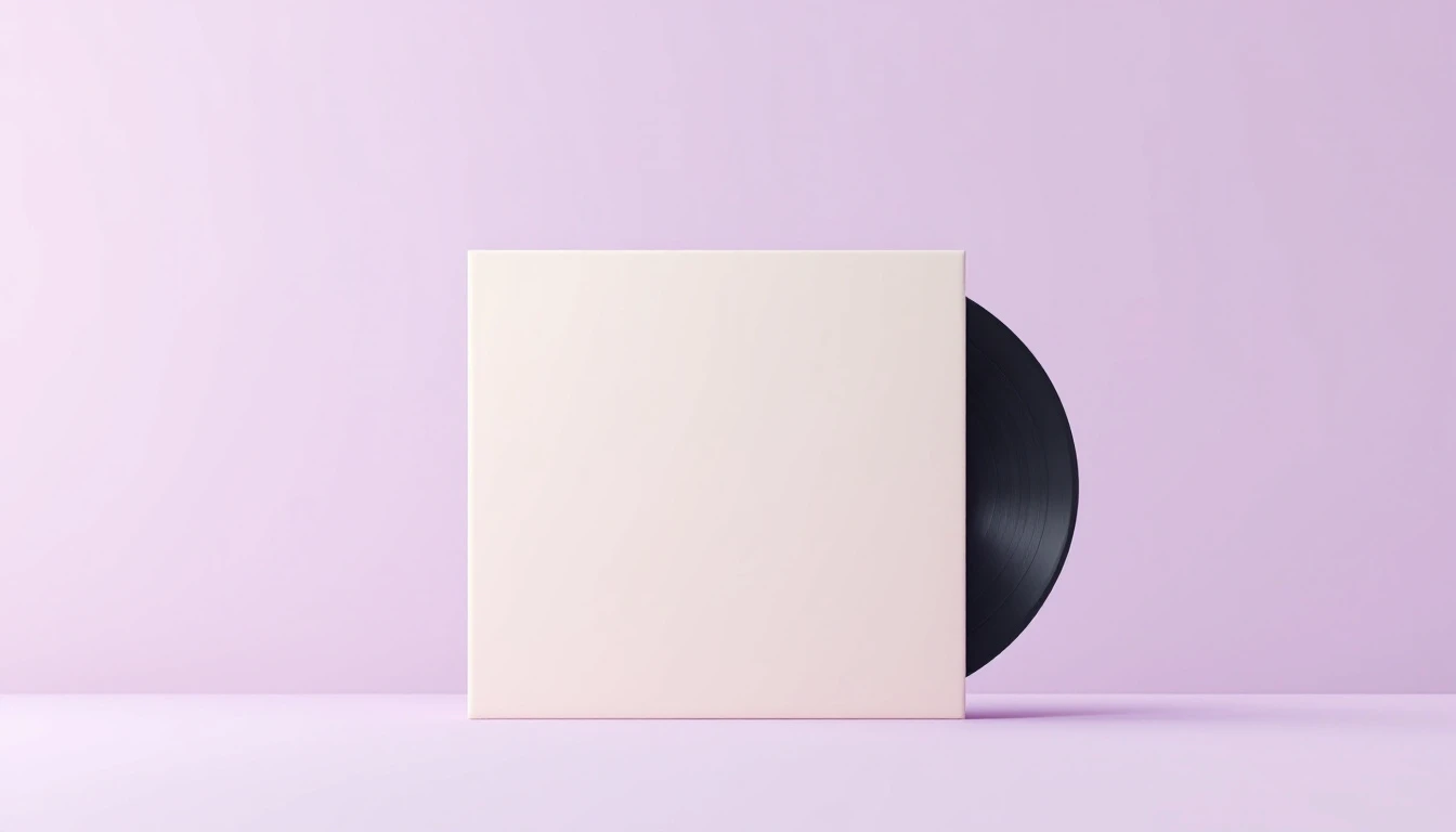 Un disque posé sur la tranche
