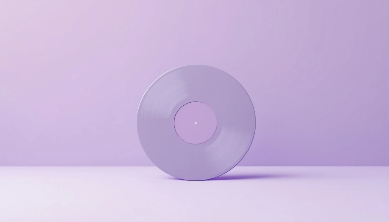 Un disque posé sur la tranche