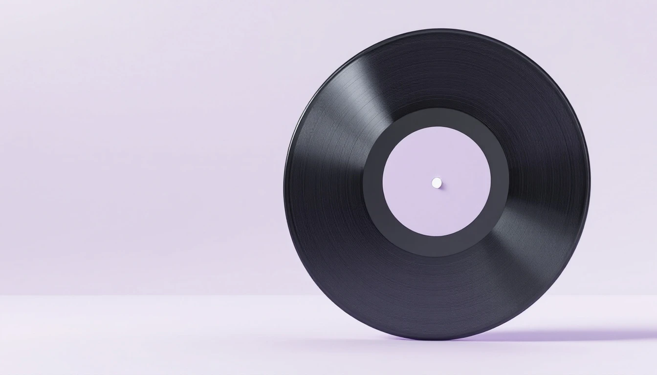 Un disque posé sur la tranche