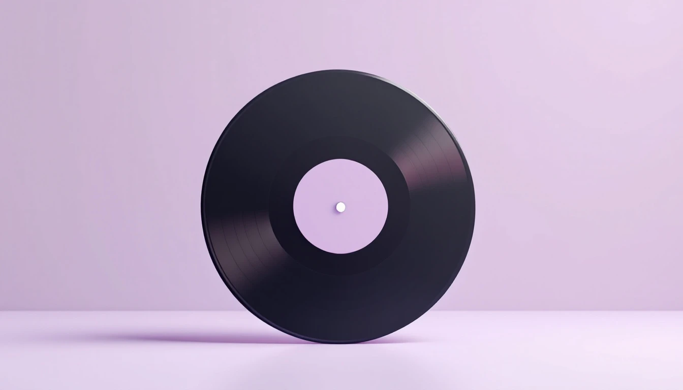 Un disque posé sur la tranche