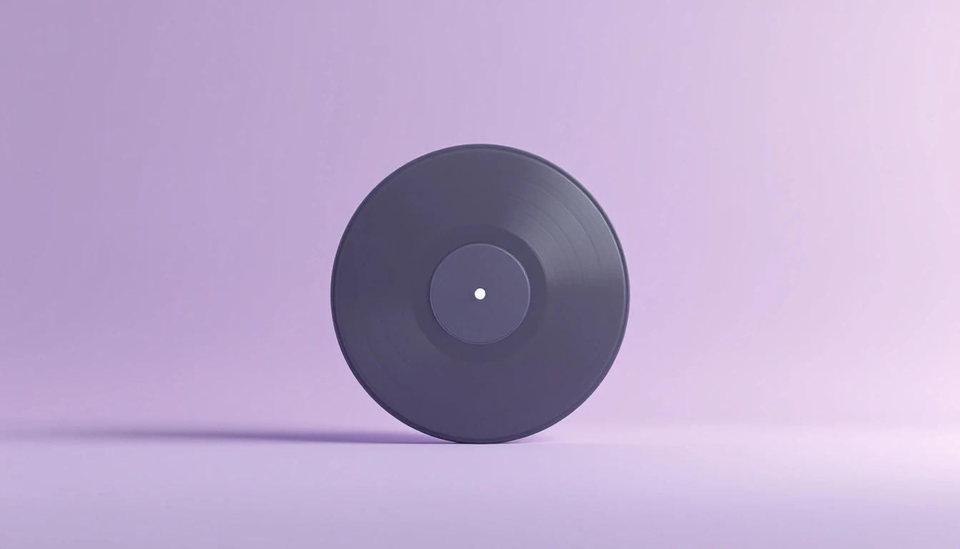 Un disque posé sur la tranche