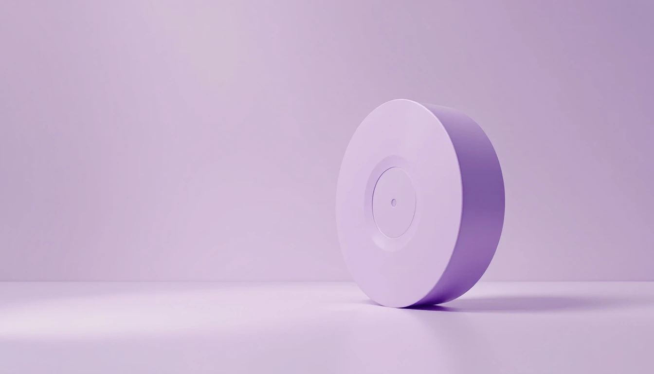 Un disque posé sur la tranche