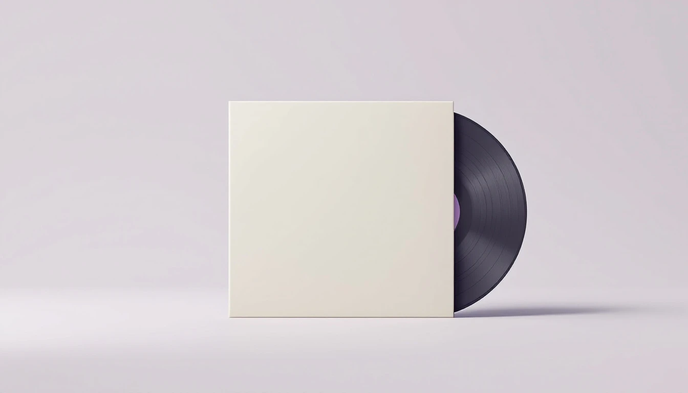 Un disque posé sur la tranche