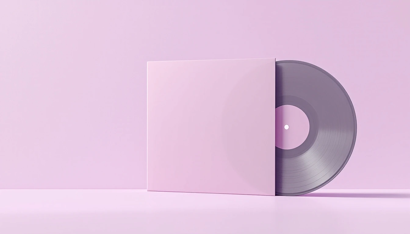 Un disque posé sur la tranche