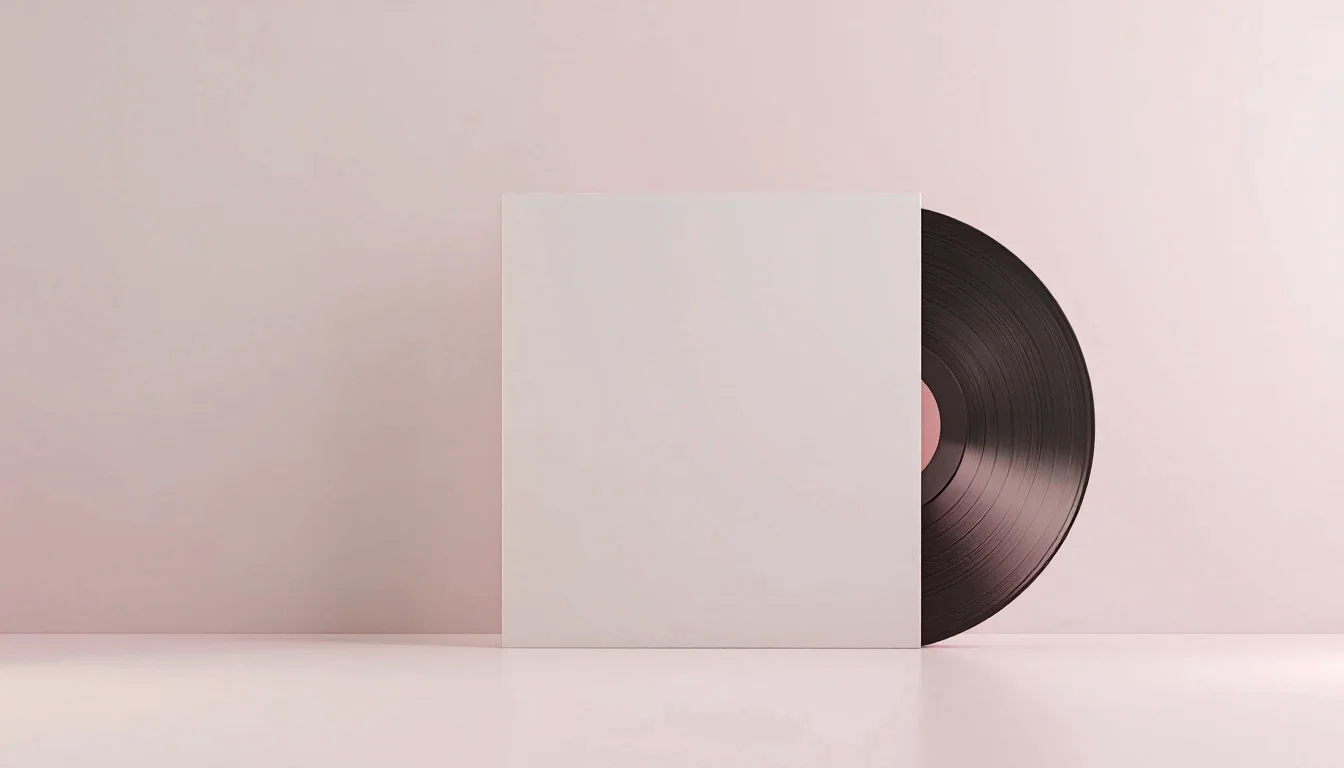 Un disque posé sur la tranche