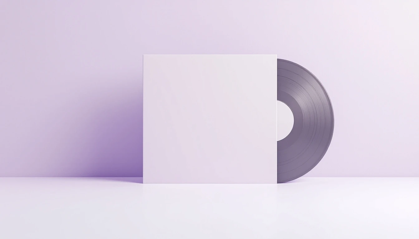 Un disque posé sur la tranche