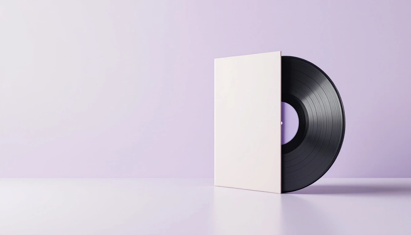 Un disque posé sur la tranche