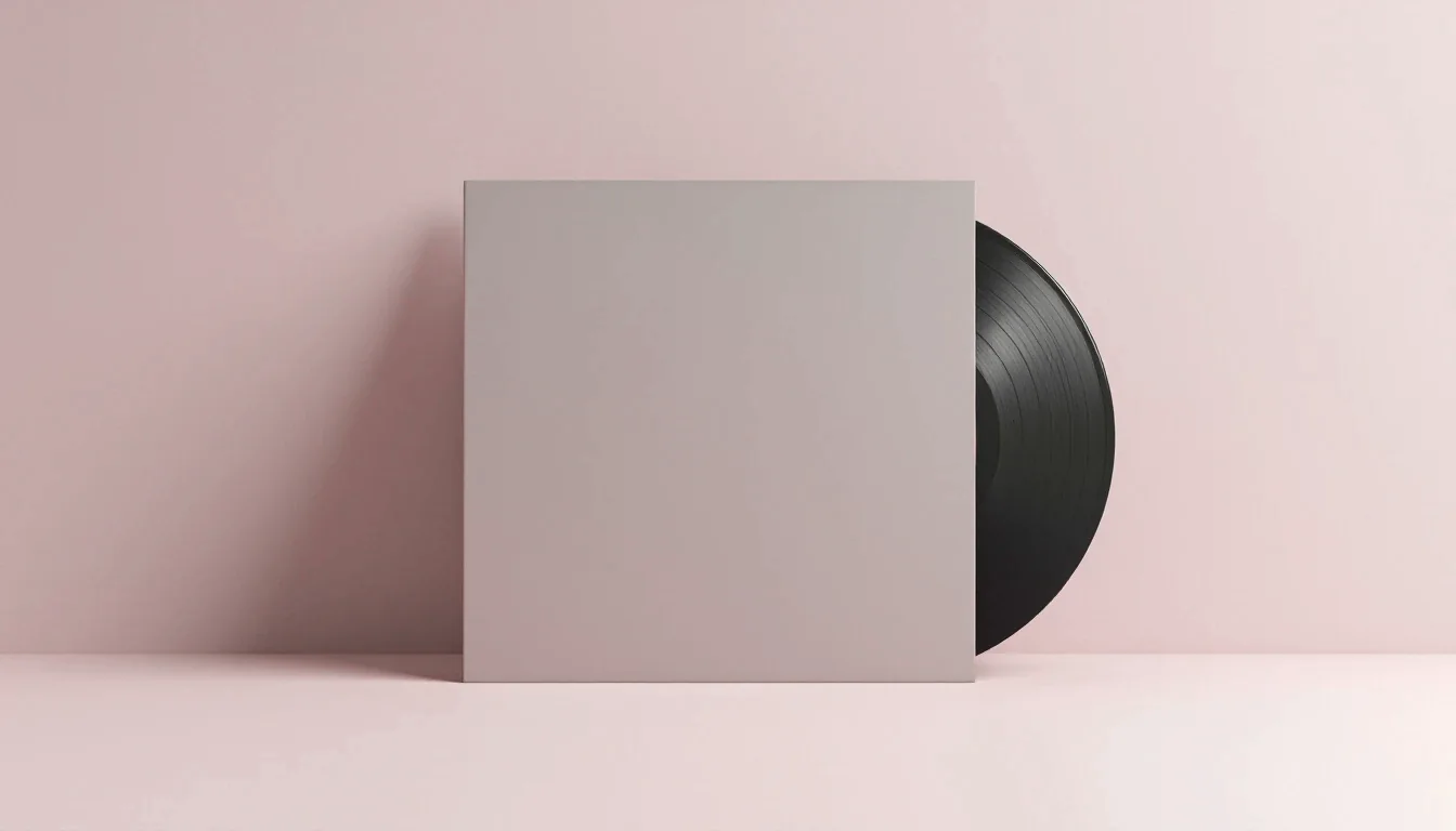 Un disque posé sur la tranche