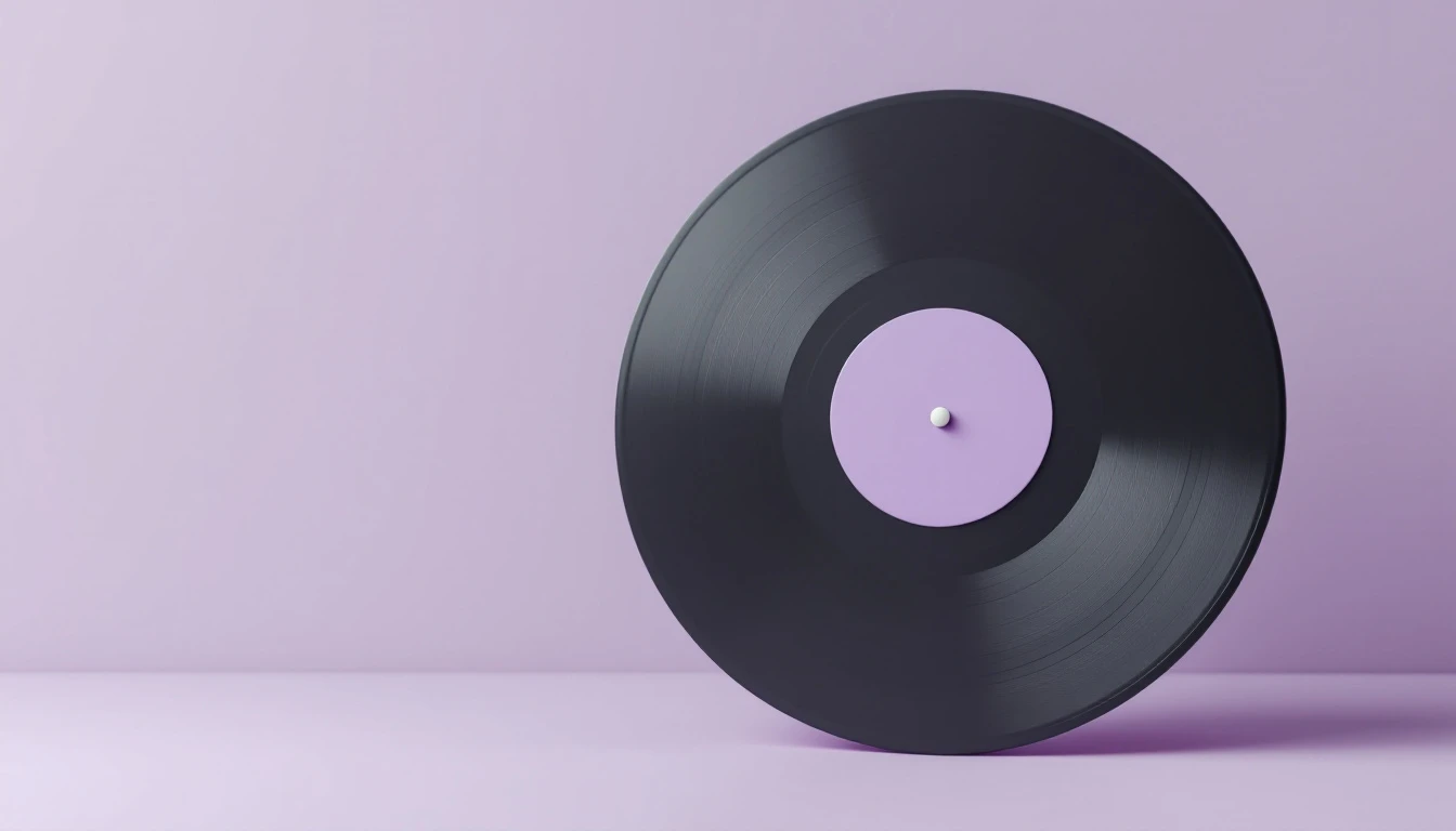 Un disque posé sur la tranche
