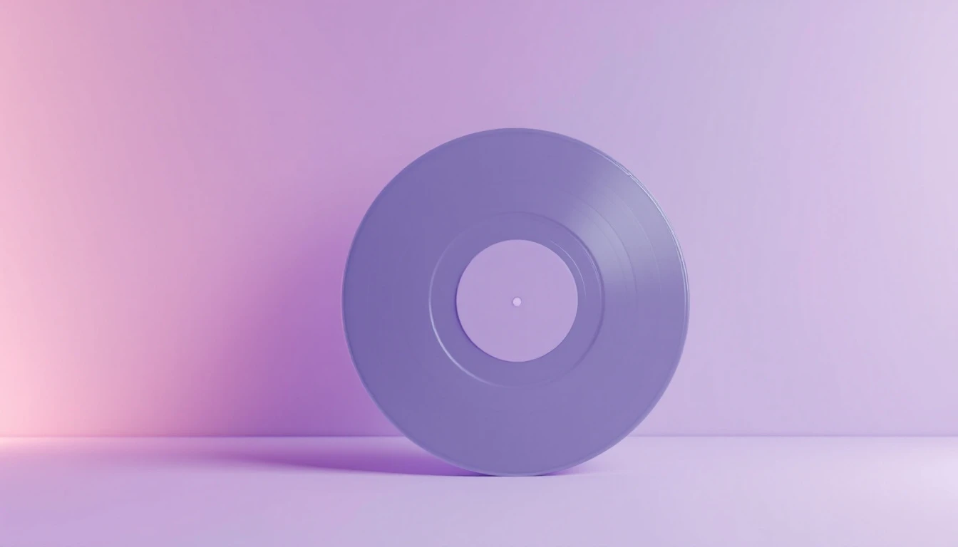 Un disque posé sur la tranche