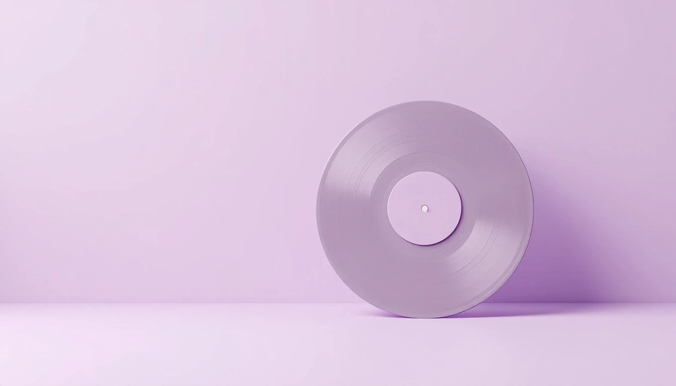 Un disque posé sur la tranche