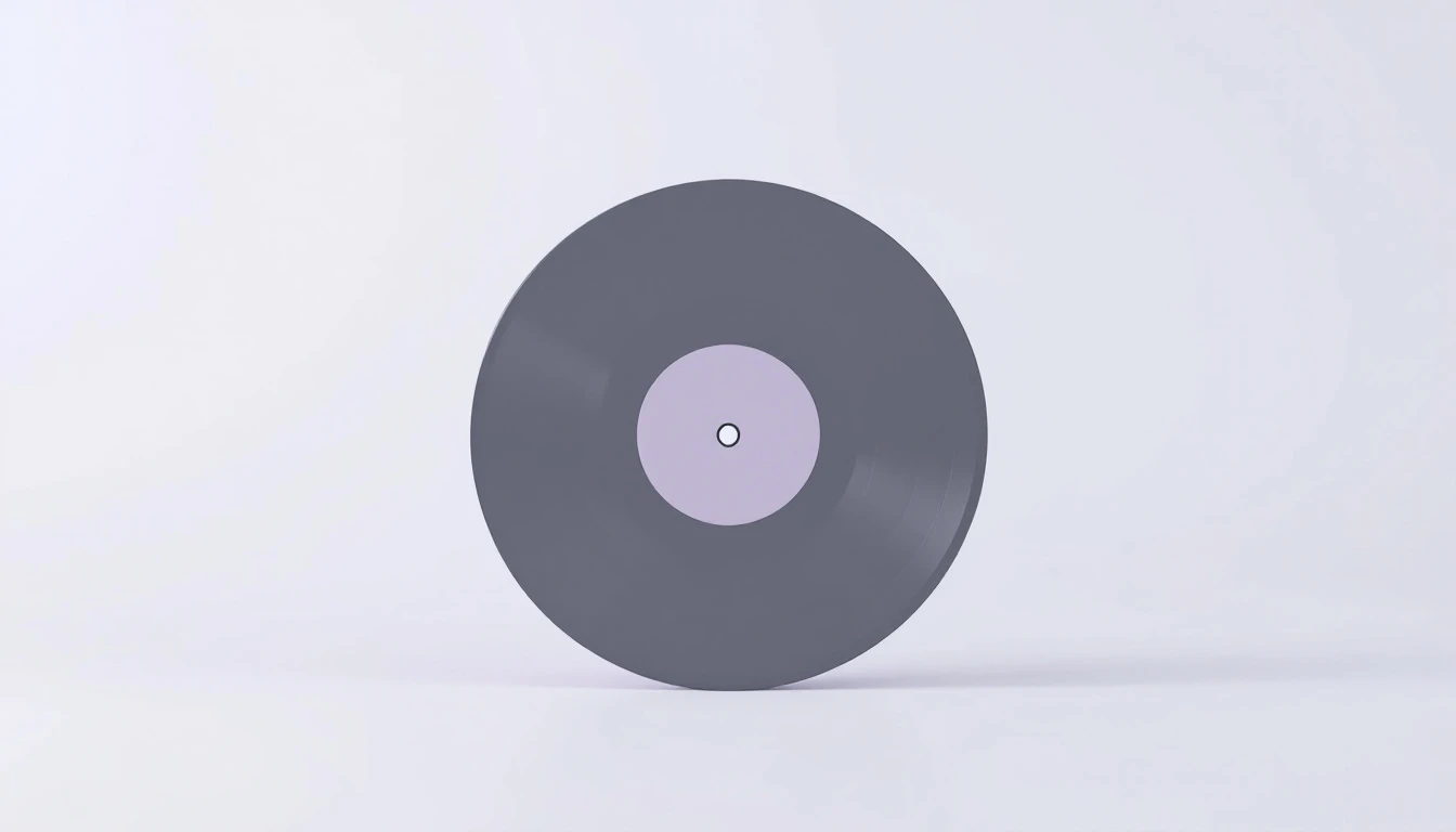 Un disque posé sur la tranche