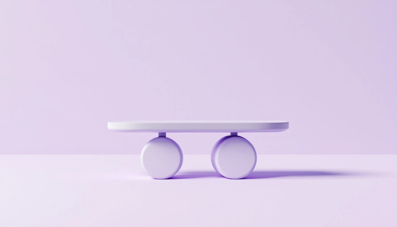 Une balance en équilibre