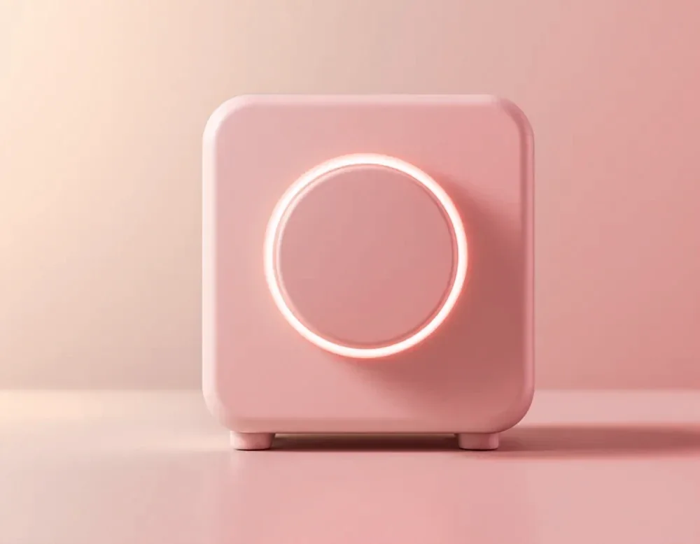 Illustration : un bouton de volume lumineux
